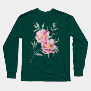 Gorgeous watercolor flowers Long Sleeve T-Shirt